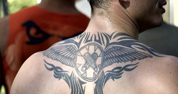 Neckvertebratebird  Tribal Eagle Tattoo Designs HD Png Download   kindpng