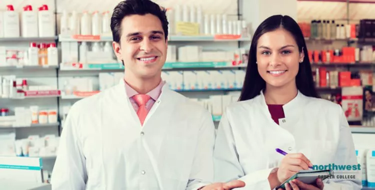 Male and female Pharmacy Technician