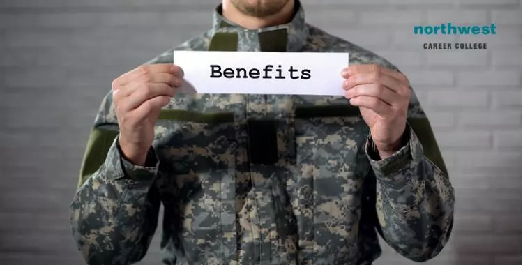 benefits sign in hands of veterans aid