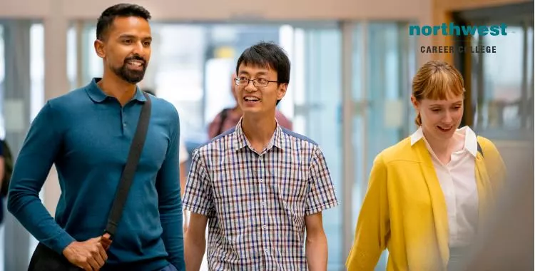 students arriving at university.