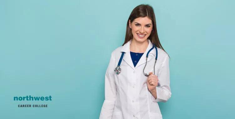 medical administrative in white coat