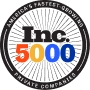 Logo for Inc. 5000, representing Americas fastest-growing private companies.