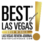 Gold winner badge featuring a gold exclamation mark and a banner with the text GOLD WINNER.