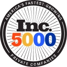Logo of Inc. 5000, highlighting Americas fastest-growing private companies.