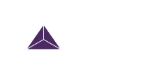 Logo for Advanced Spine & Picture featuring a purple triangle and bold text.