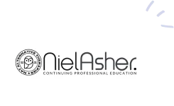 Logo of Niel Asher Continuing Professional Education with an owl emblem.