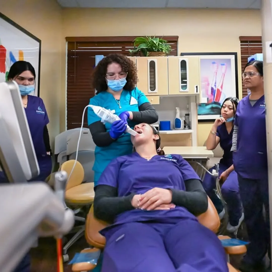 Students Practicing at Dental Assistant Lab at NCC Las Vegas