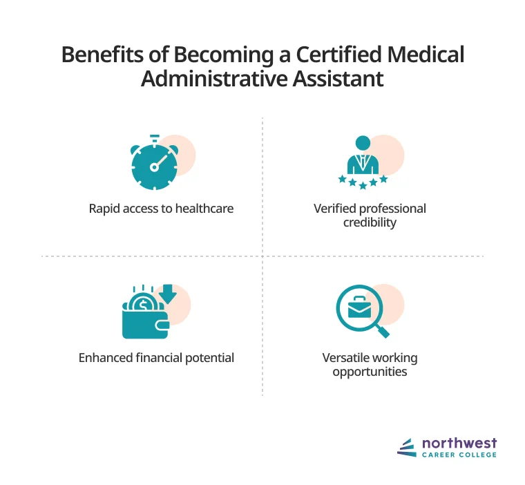 certified medical administrative assistant benefits
